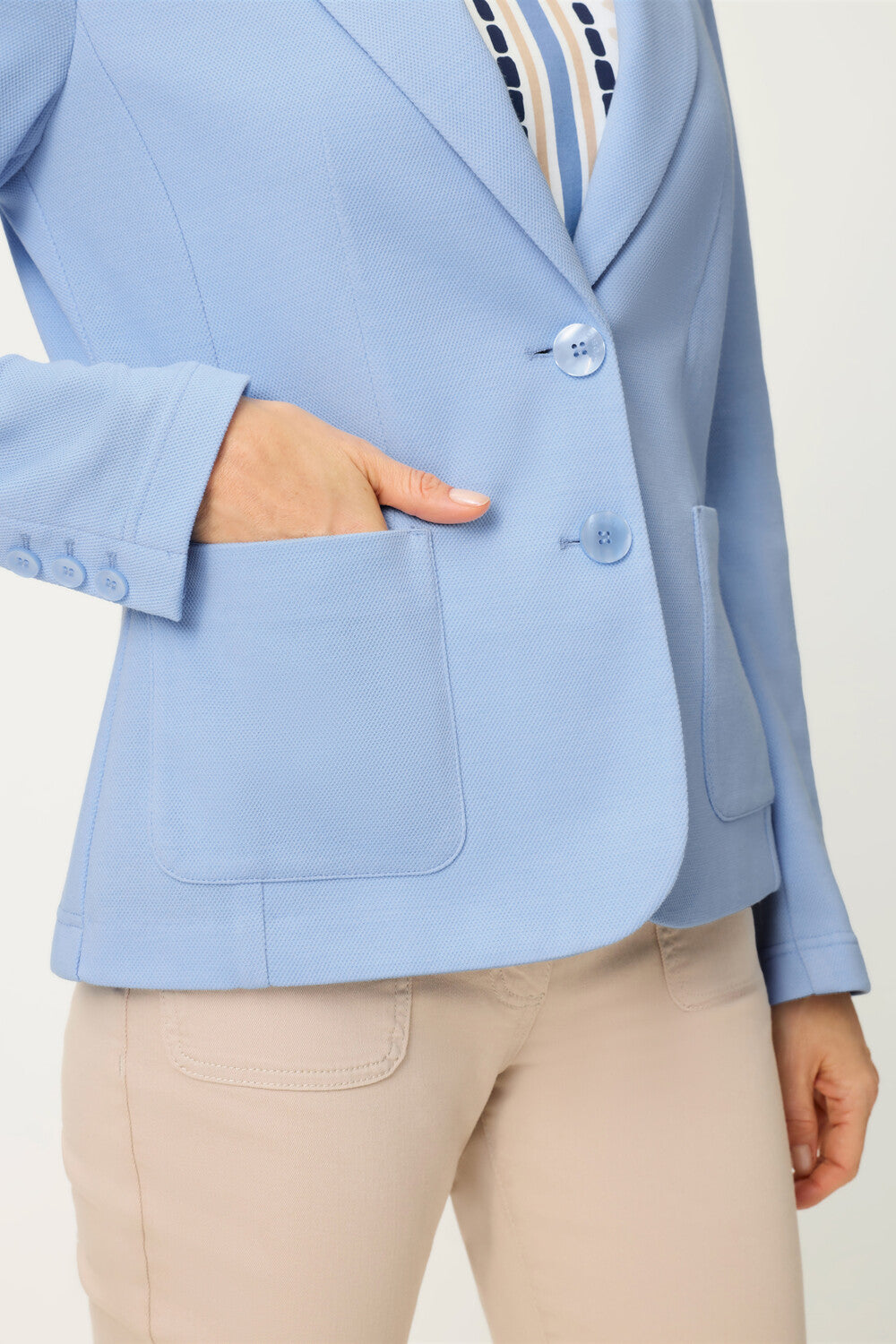 Olsen Blazer mit zwei Knöpfen 15001367 Cloud Blue