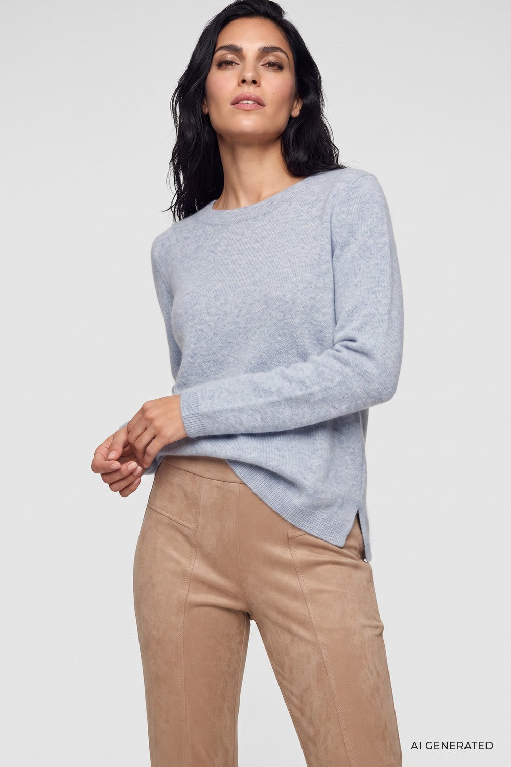Olsen Pullover 100 % Wolle 11004980 Pearl Grey Melange