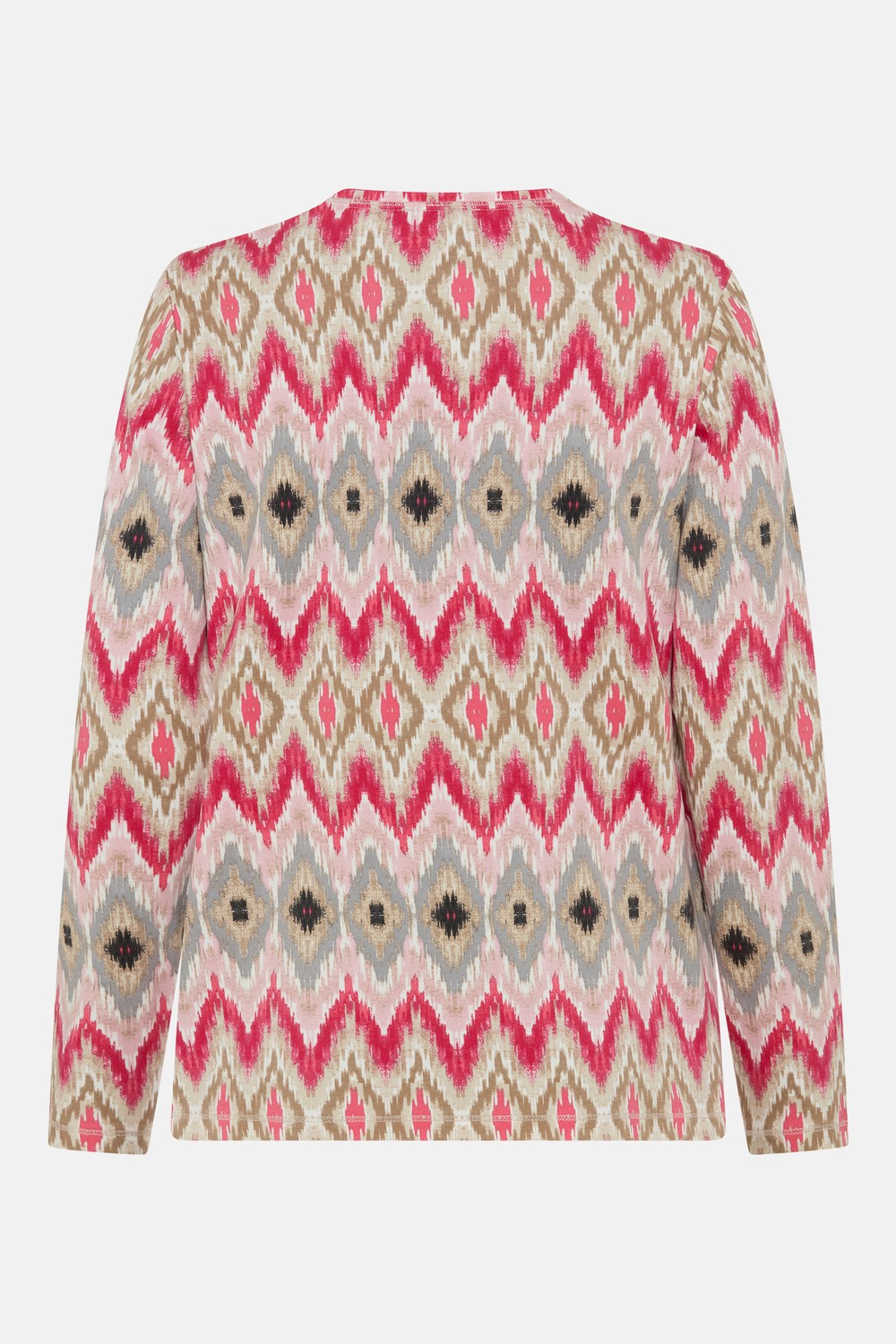 Olsen Shirt Hannah Panneaux-Dessin und Rundhalsausschnitt 11105525 Redberry