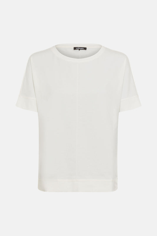 Olsen Shirt mit kurzen Ärmeln Cosima Off White 11104490