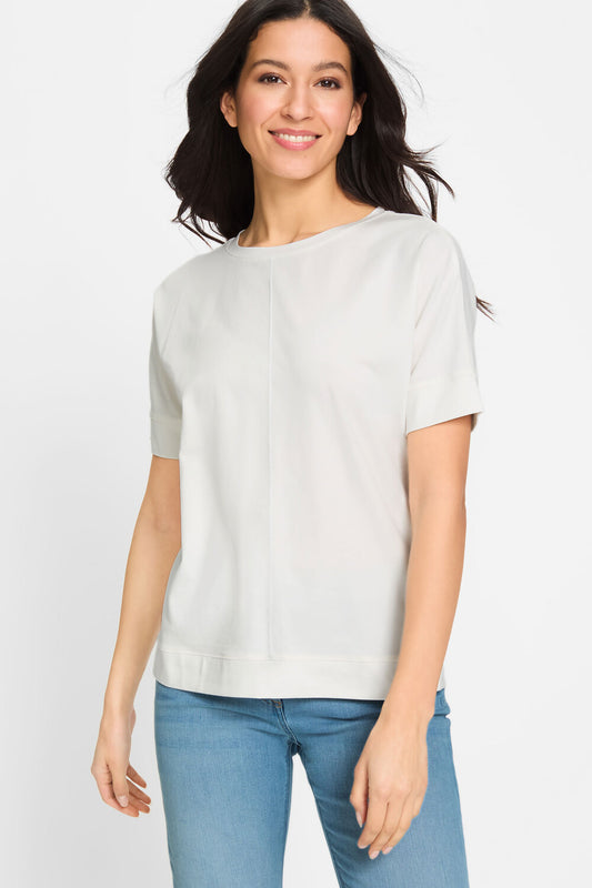 Olsen Shirt mit kurzen Ärmeln Cosima Off White 11104490
