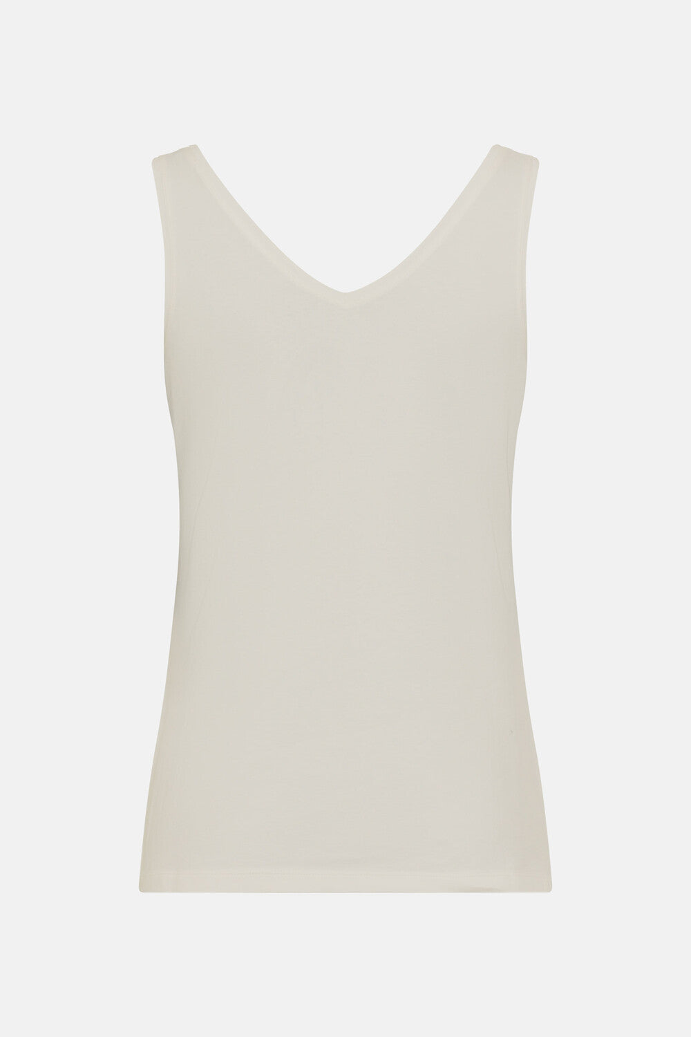 Olsen Top mit V-Ausschnitt und Rundhals Edda Light Stone