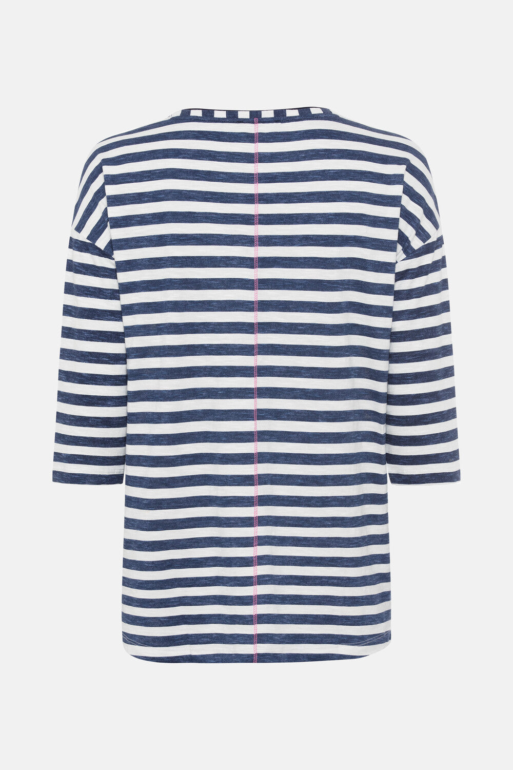 Olsen Shirt mit Streifen und Blütenprint Cosima Ink Blue 11105053
