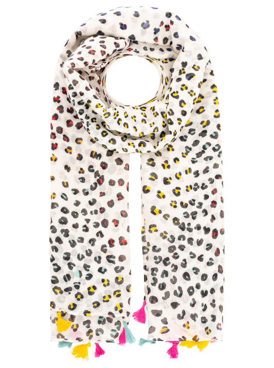 💕 Zwillingsherz Tuch "Dots & Tasseln"