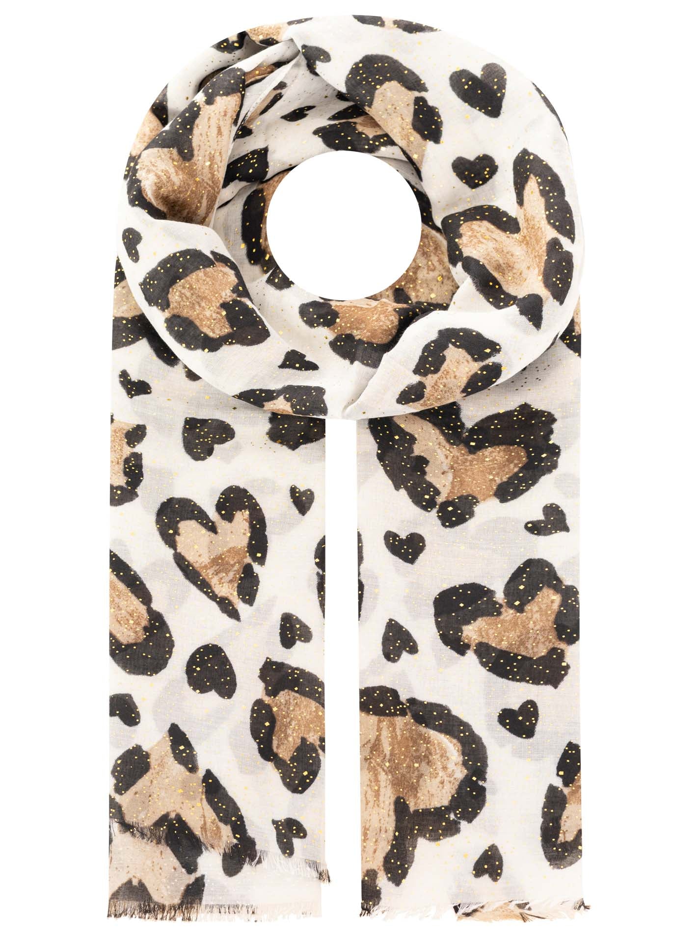 💕 Zwillingsherz Tuch "Herzchen Leo" Beige