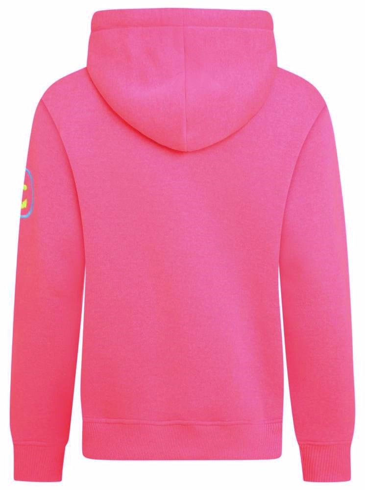 💕 Zwillingsherz Sweatshirt Hoodie "Lucina" Sweater Baumwolle Neonpink