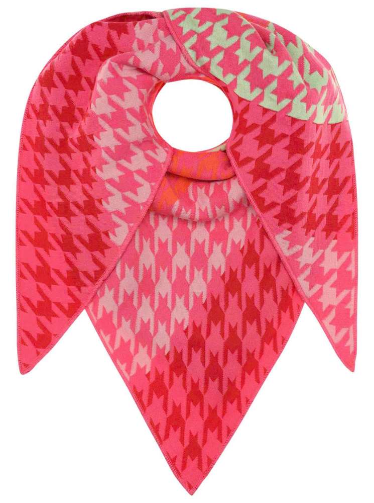 💕 Zwillingsherz Dreieckstuch "Christa" Baumwolle Pink
