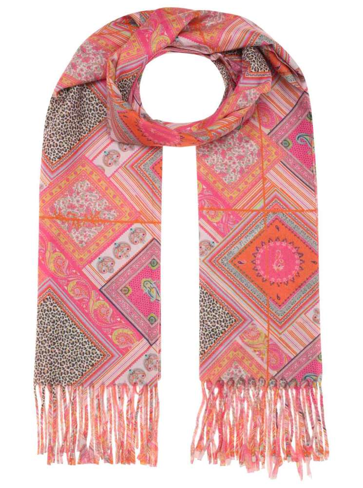 💕 Zwillingsherz Schal Paschmina "Naom" Pink