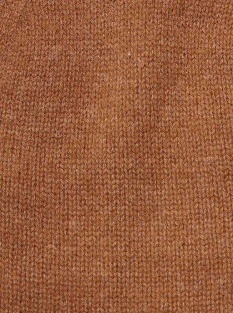 Zwillingsherz Mütze Beanie 100 % Kaschmir Cognac