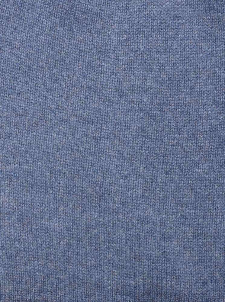 💕 Zwillingsherz Mütze Beanie 100 % Kaschmir Jeansblau