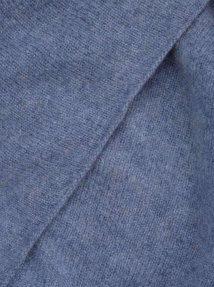 Zwillingsherz Dreieckstuch "100 % Cashmere" Kaschmir Jeansblau