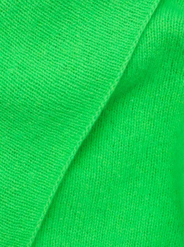 💕 Zwillingsherz Dreieckstuch "100 % Cashmere" Kaschmir Neon Grün