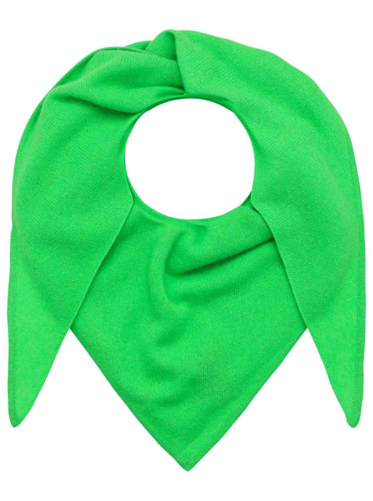 💕 Zwillingsherz Dreieckstuch "100 % Cashmere" Kaschmir Neon Grün