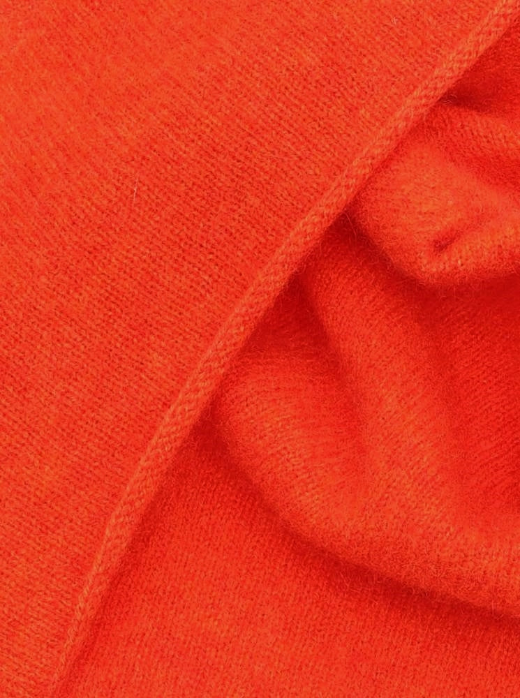 💕 Zwillingsherz Dreieckstuch "100 % Cashmere" Kaschmir Dunkelorange