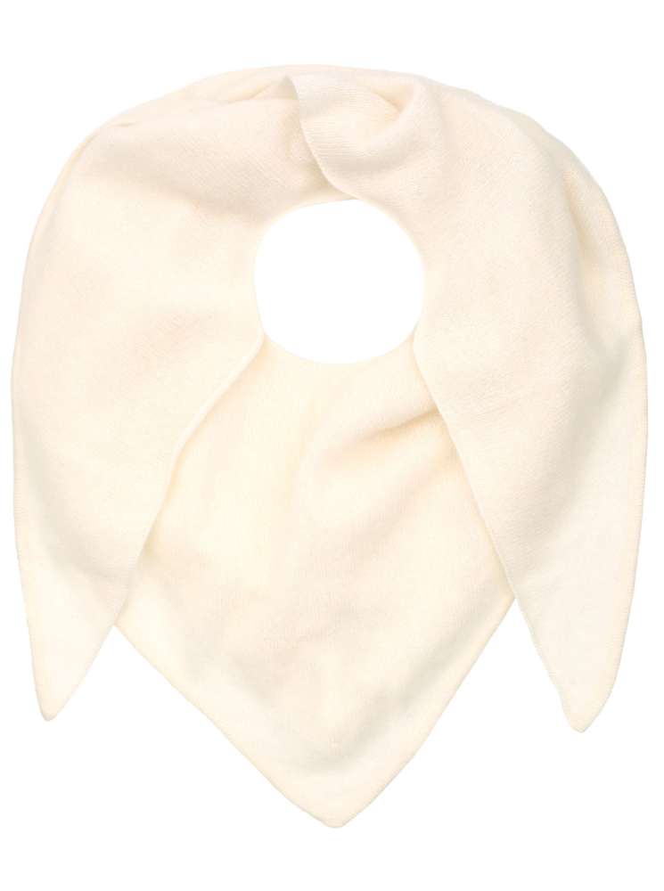 Zwillingsherz Dreieckstuch "100 % Cashmere" Kaschmir Wollweiß