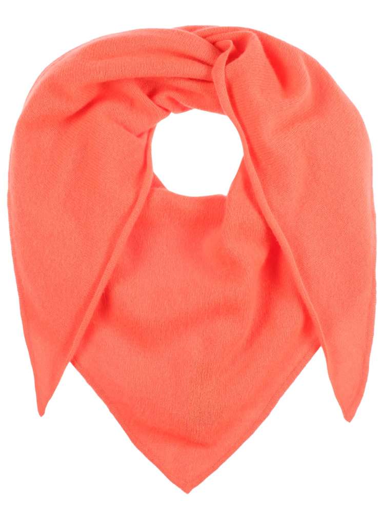 💕 Zwillingsherz Dreieckstuch "100 % Cashmere" Kaschmir Neonorange