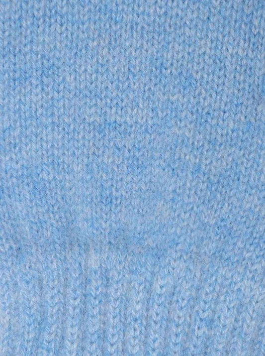 💕 Zwillingsherz Handschuhe 100 % Kaschmir Cashmere Hellblau