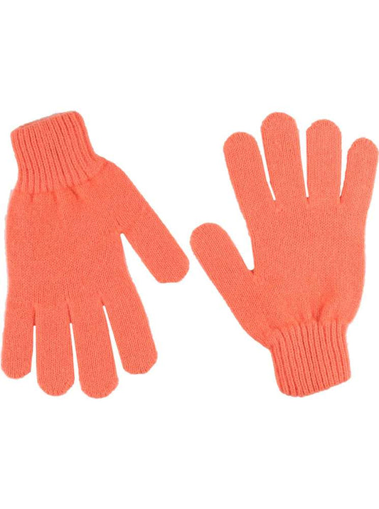 💕 Zwillingsherz Handschuhe 100 % Kaschmir Cashmere Neonorange