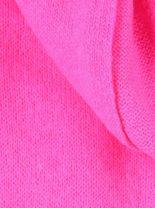 💕 Zwillingsherz Schal 100 % Cashmere "Classic" Kaschmir Neonpink