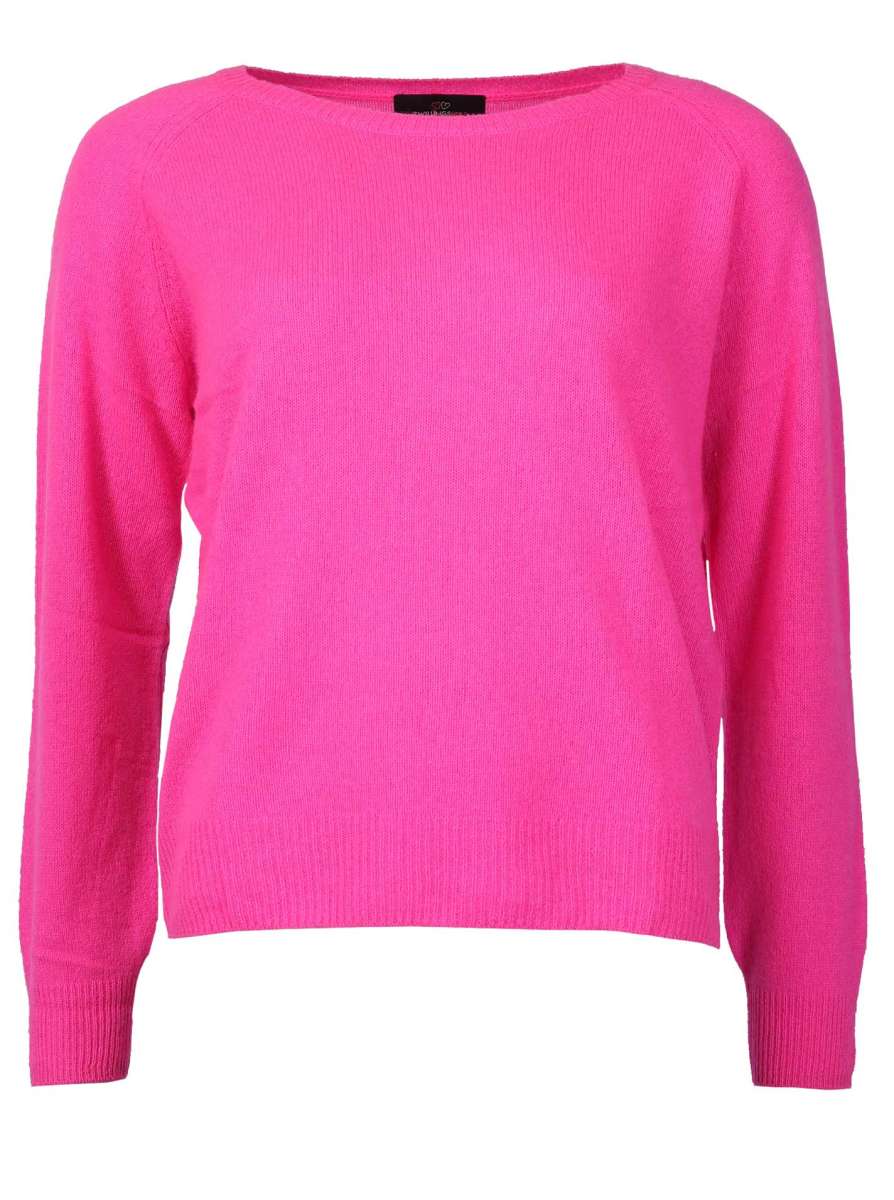 💕 Zwillingsherz Pullover Pulli "Blogger Style" 100 % Kaschmir Cashmere Neonpink