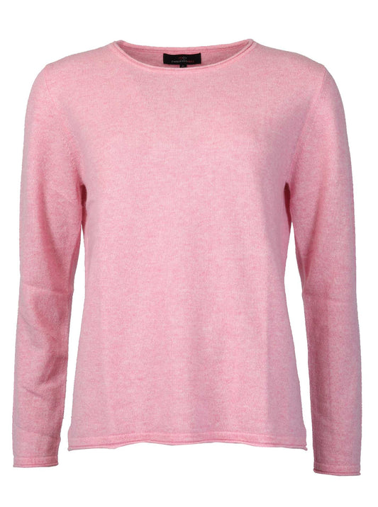 💕 Zwillingsherz Pullover Pulli "Rundhals" 100 % Kaschmir Cashmere Pink