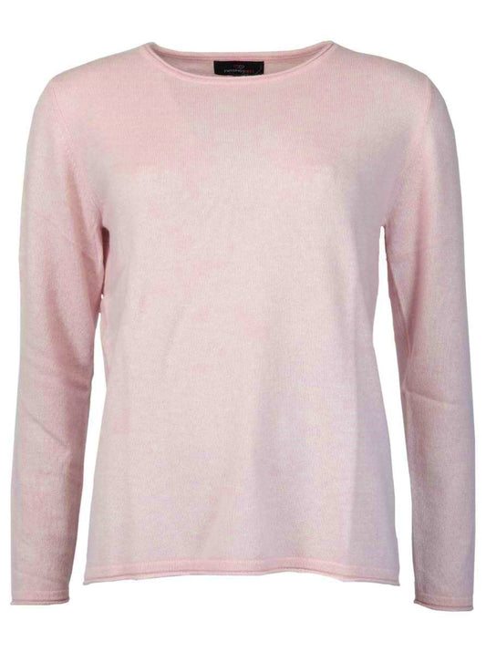 💕 Zwillingsherz Pullover Pulli "Rundhals" 100 % Kaschmir Cashmere Rosé Rosa