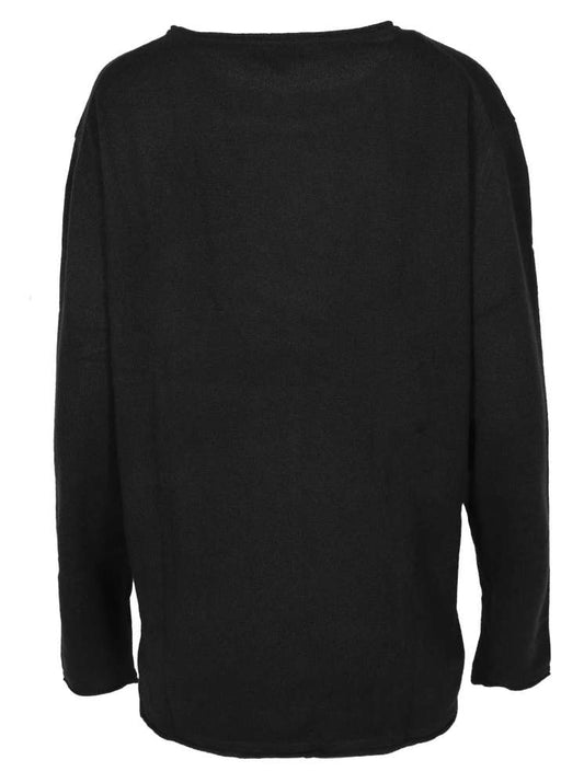 💕 Zwillingsherz Pullover Pulli "Rundhals" 100 % Kaschmir Cashmere Schwarz