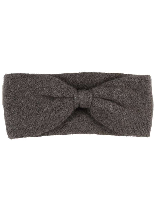 💕 Zwillingsherz Stirnband 100 % Cashmere "Knoten 2.0" Braun