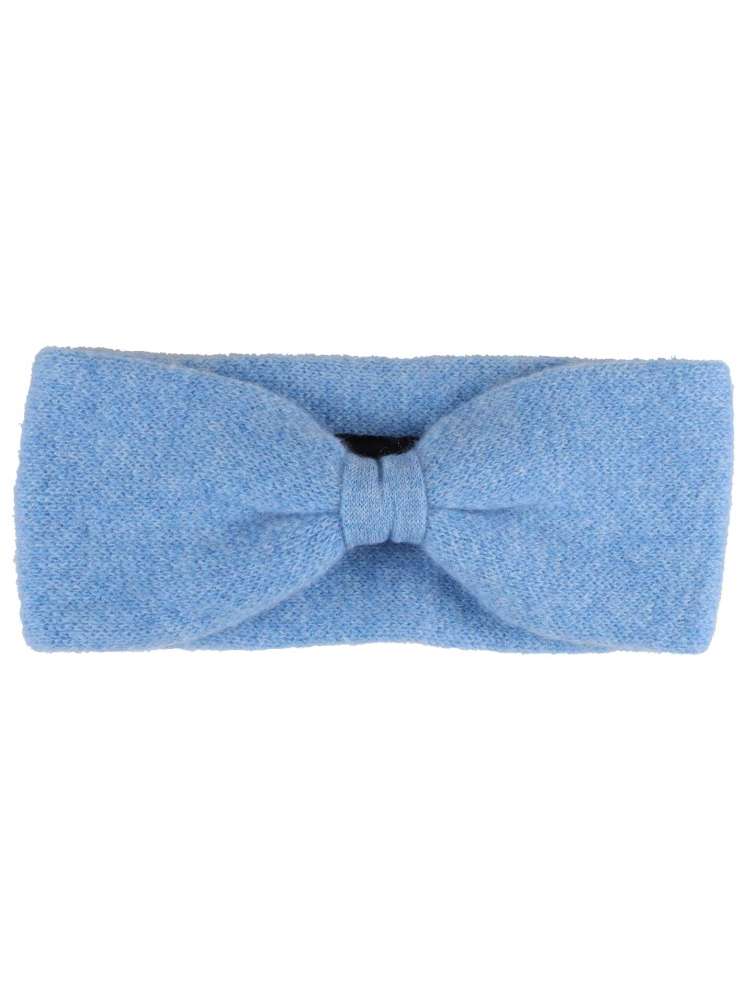 💕 Zwillingsherz Stirnband 100 % Cashmere "Knoten 2.0" Hellblau