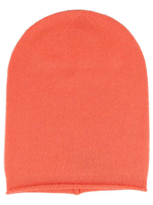 💕 Zwillingsherz Mütze Beanie 100 % Kaschmir Neonorange