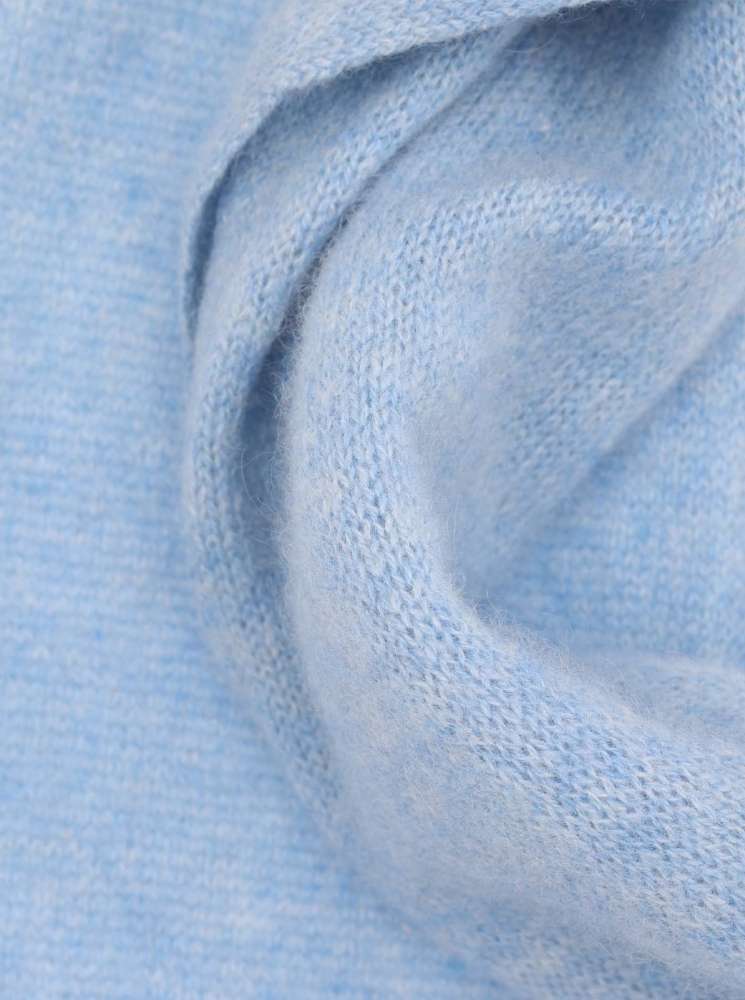 💕 Zwillingsherz Schal 100 % Cashmere "Classic" Kaschmir Hellblau