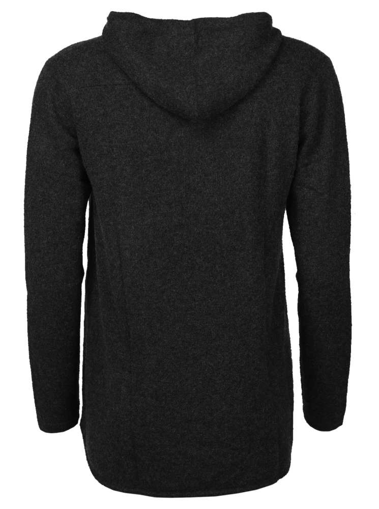 💕 Zwillingsherz Pullover Pulli Hoodie 100 % Kaschmir Kapuze Schwarz