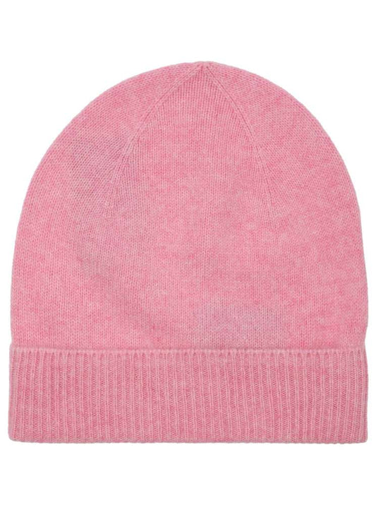 💕 Zwillingsherz Mütze "Ribbon Edge Beanie" 100 % Kaschmir Melangepink