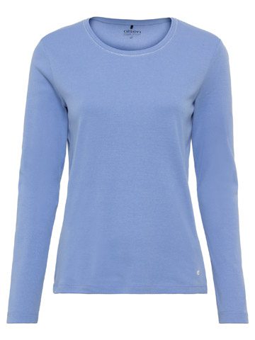 Olsen Shirt Edda Langarm Heather Blue 11100501