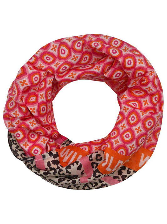💕 Zwillingsherz Loop Schal Tuch "Arlen Loop" Pink Orange