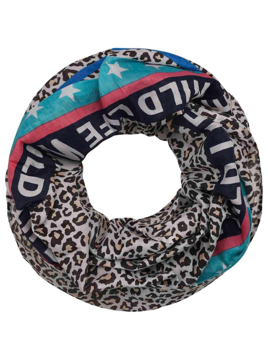 💕 Zwillingsherz Loop Schal Tuch "Ranja Loop" Blau
