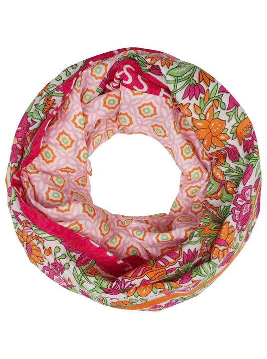 💕 Zwillingsherz Loop Schal Tuch "Valleri Loop" Pink Orange