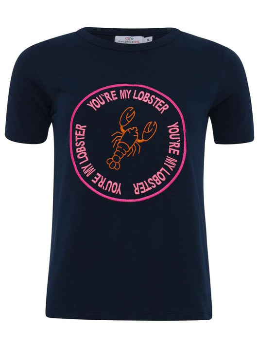 💕 Zwillingsherz Shirt "Sopie" Lobster Marine