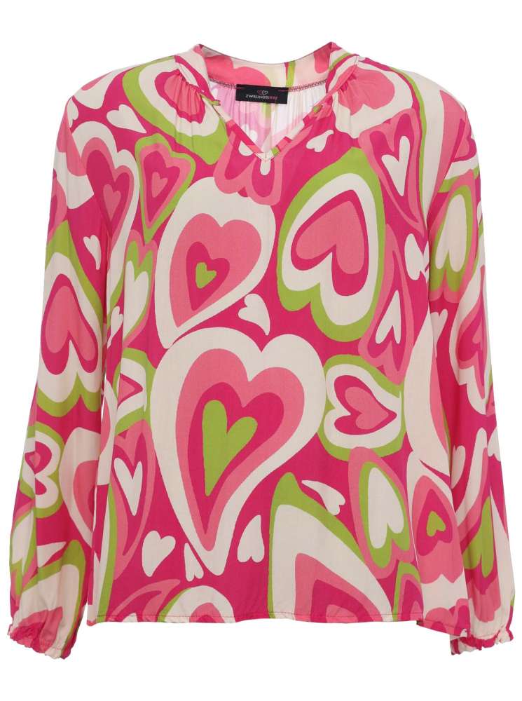 💕 Zwillingsherz Bluse One size "Elly" Pink