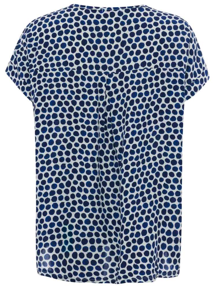 💕 Zwillingsherz Bluse "Fina" Viskose Navy