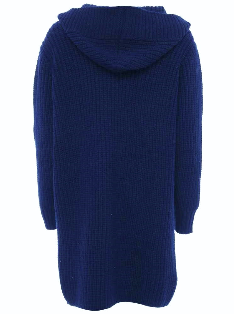 💕 Zwillingsherz Strickjacke "Franca" Navy Strickmantel Knöpfe