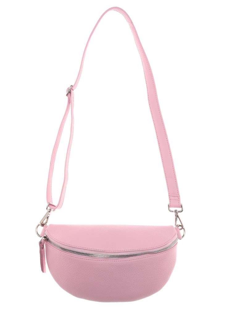 Crossbodybag Tasche Bauchtasche Leder "Pastell" 100 % Leder Rosa