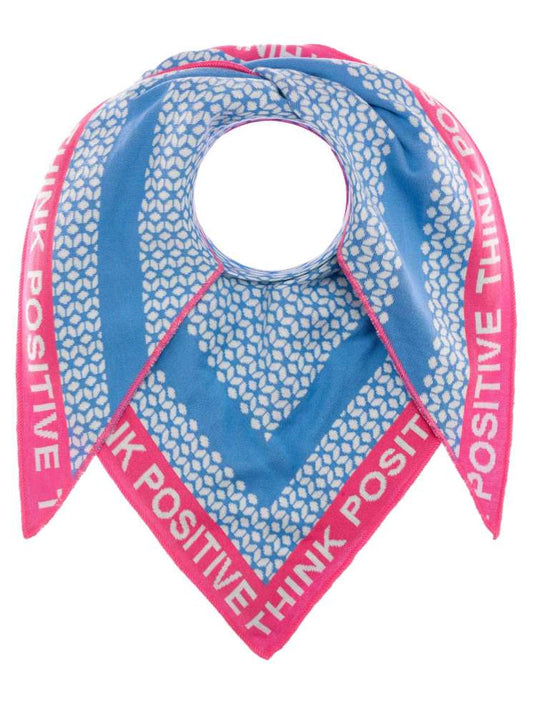💕 Zwillingsherz Dreieckstuch "Eika" Baumwolle Blau