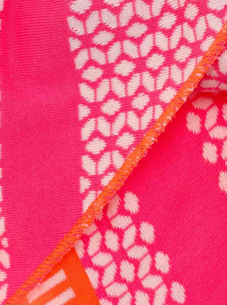 💕 Zwillingsherz Dreieckstuch "Eika" Baumwolle Pink