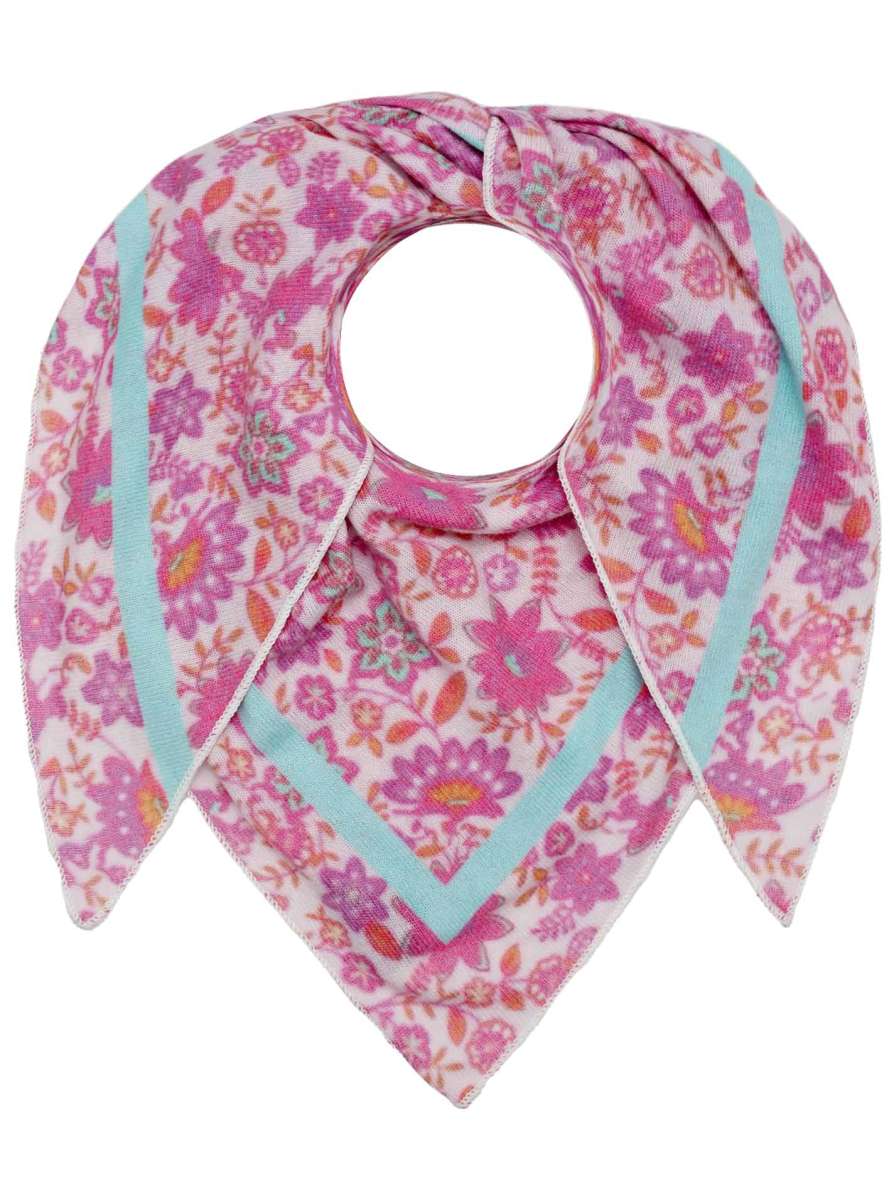 💕 Zwillingsherz Dreieckstuch "Lari" Kaschmir Pink
