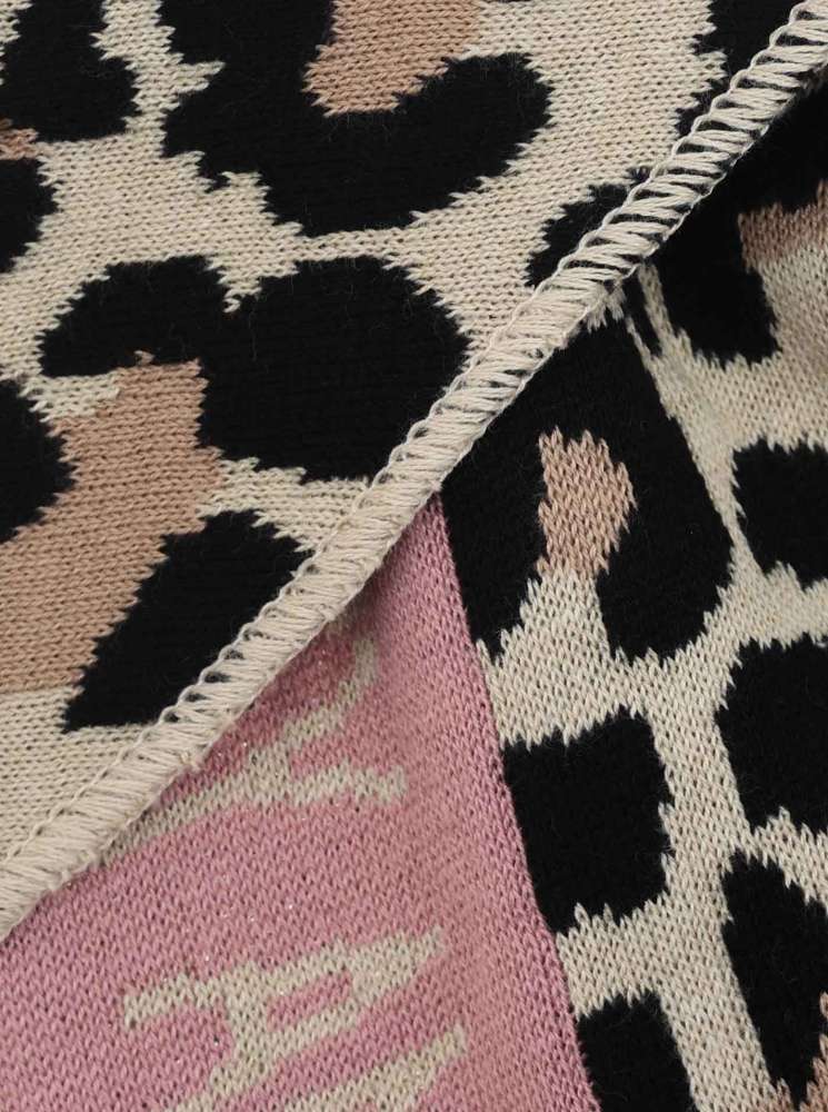 💕 Zwillingsherz Dreieckstuch "Iva" Baumwolle Beige Rosa