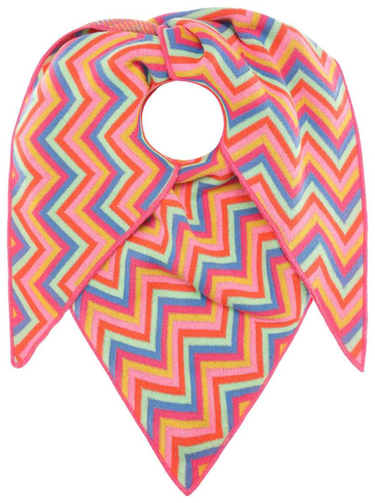 💕 Zwillingsherz Dreieckstuch "Nessi" Baumwolle Gelb Grün Pink Orange Blau