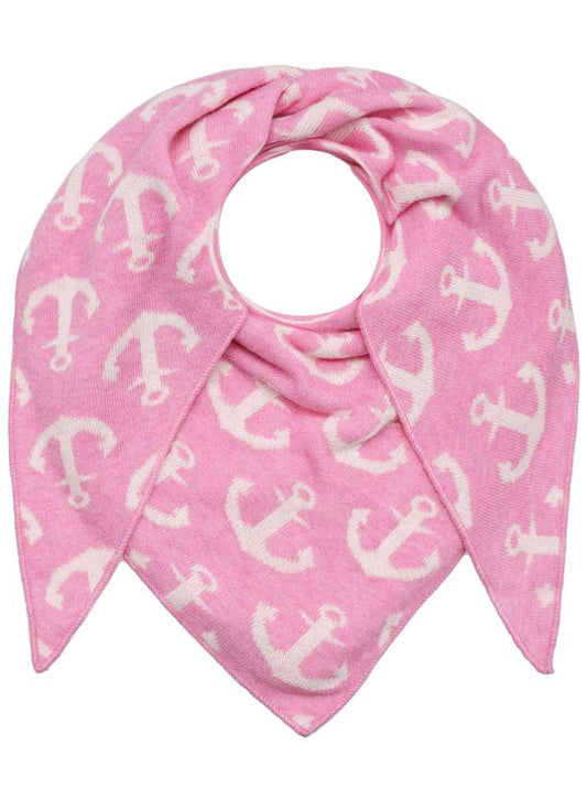 💕 Zwillingsherz Dreieckstuch "Anni" Wolle Kaschmir Anker Rosa