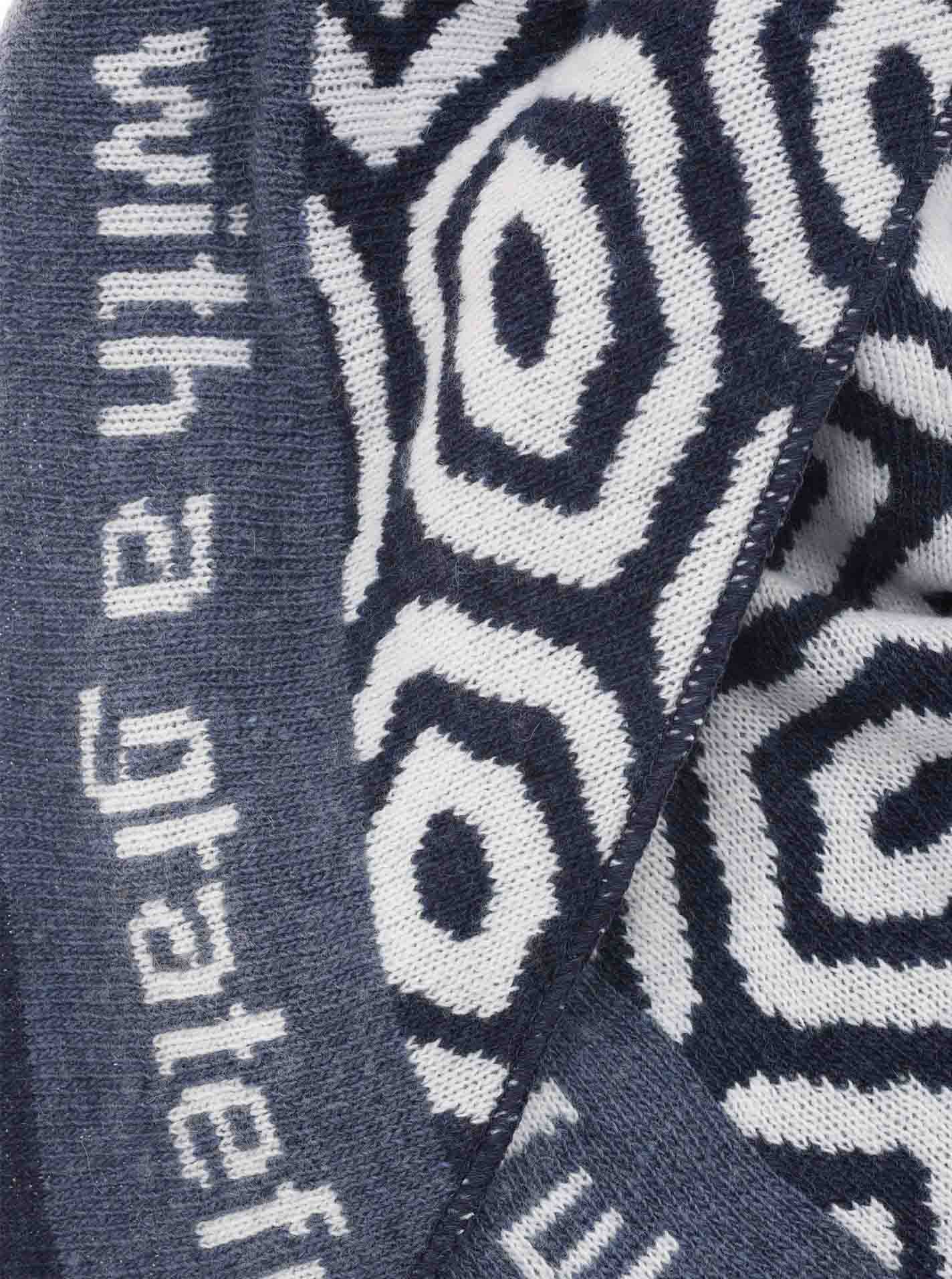 💕 Zwillingsherz Dreieckstuch "Seventies" Wolle Kaschmir Jeansblau