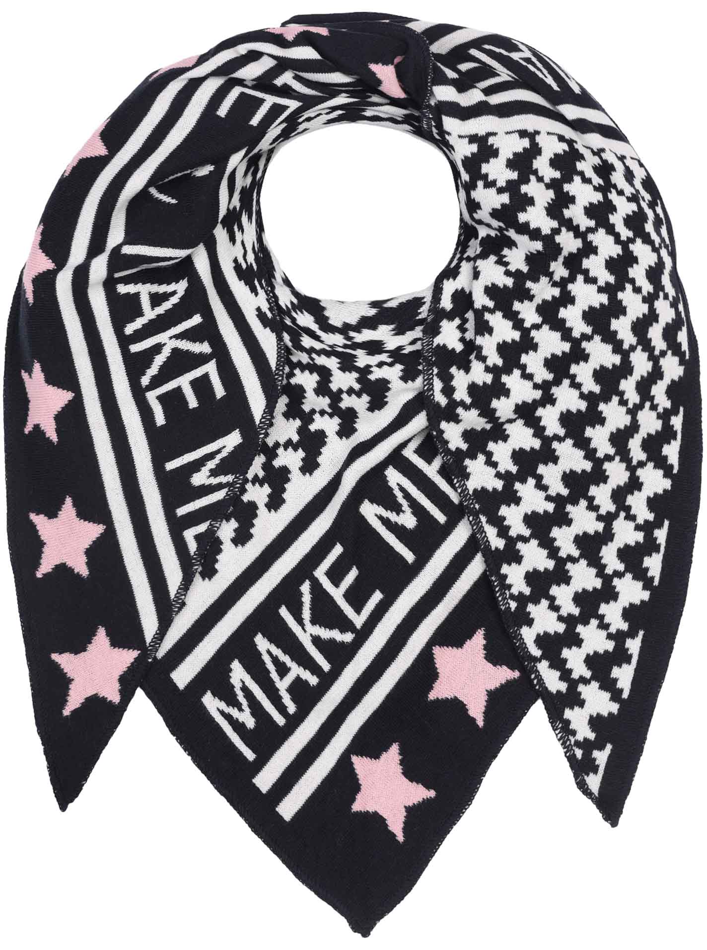 💕 Zwillingsherz Dreieckstuch "Joy" Make me Smile Baumwolle Navy Rosa